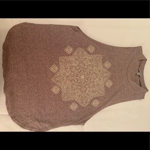 Charlotte Russe Purple Aztec Tank Top